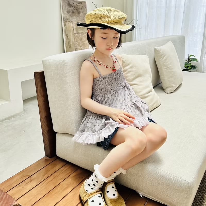 夏季小碎花淑女背心上衣 / 童裝