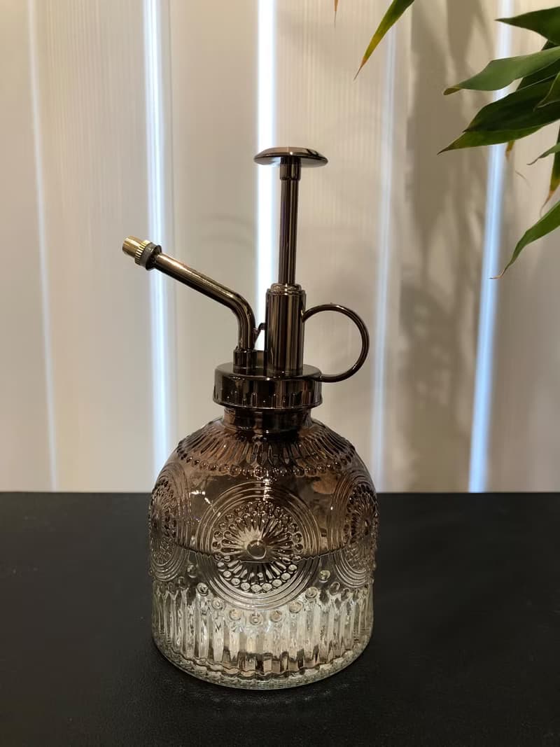 【蕨美植栽】復古向日葵雕刻澆水壺
