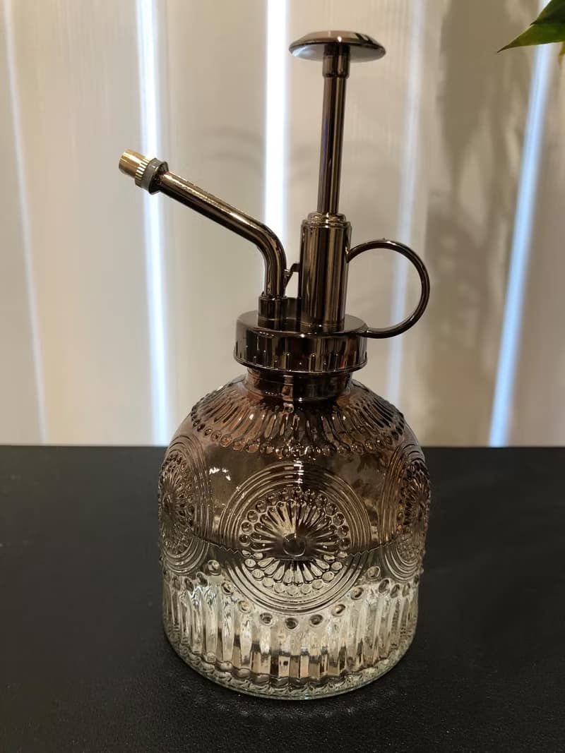 【蕨美植栽】復古向日葵雕刻澆水壺