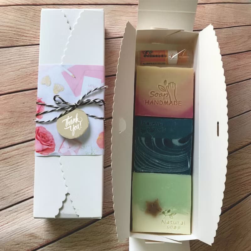 手工皂3入+沙棘油潤唇膏