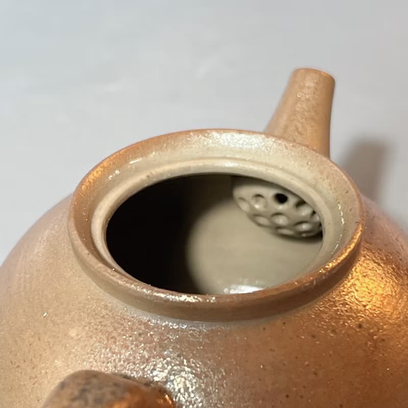 柴燒古樸落灰金彩茶壺 / 小平凡手作