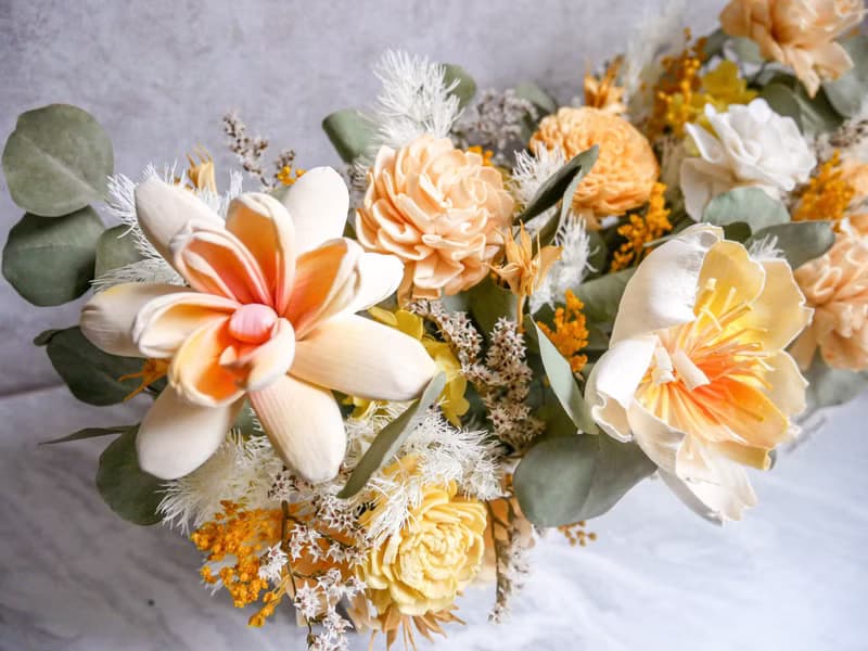 長盆大型乾燥花盆花【燦爛如昔】乾燥花盆花/開幕賀禮/新婚
