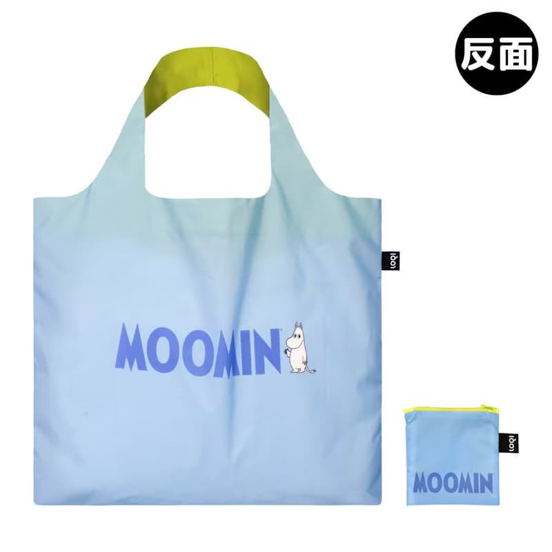 LOQI 環保材質春捲包/購物袋-MOOMIN野餐(無扣帶、無暗袋)