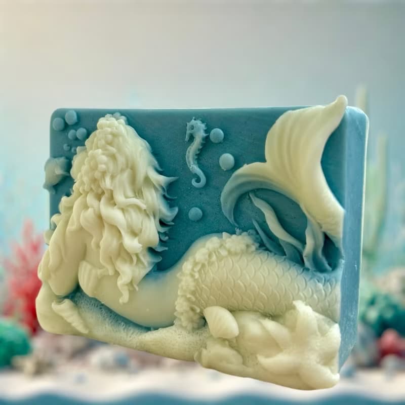 精雕美人魚精油手工皂 香氛手工皂