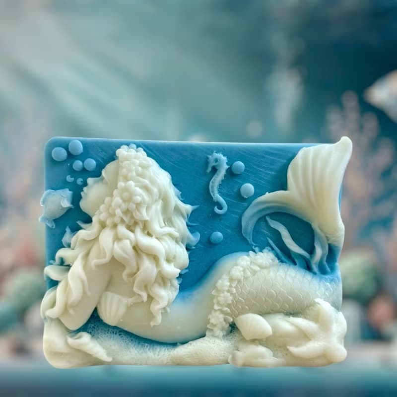 精雕美人魚精油手工皂 香氛手工皂