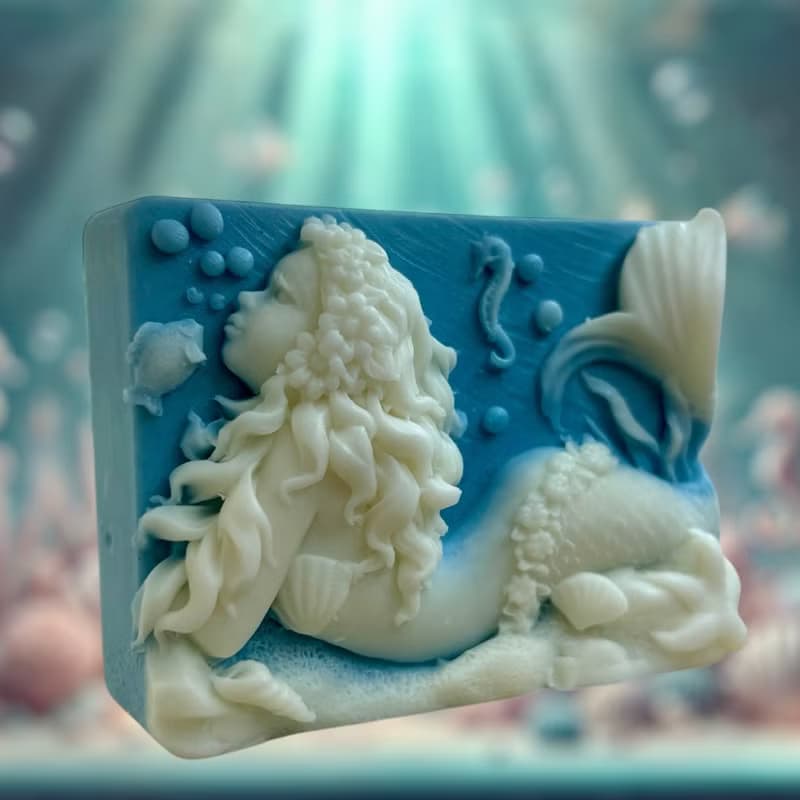 精雕美人魚精油手工皂 香氛手工皂