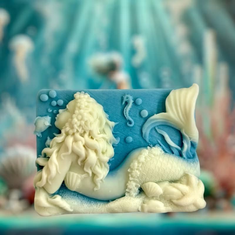 精雕美人魚精油手工皂 香氛手工皂