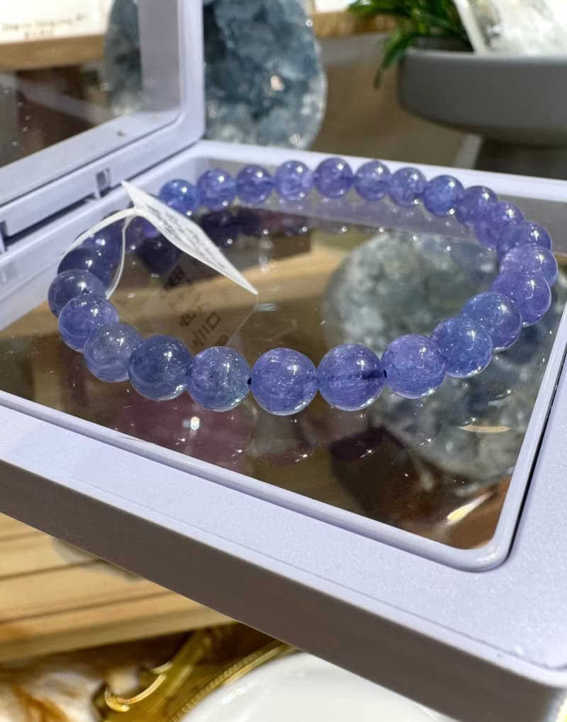 小精品透體濃色坦桑石丹泉石水晶提升專注力正能量旺人緣
