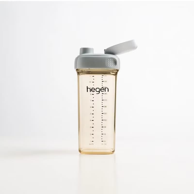 【hegen】金色奇蹟PPSU多功能方圓型寬口水瓶 2.0 330ml