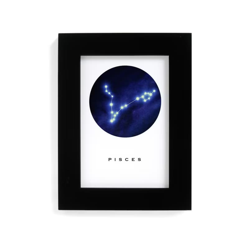 讓愛發光 星座夜光畫  創意生日禮物 魔羯座 水瓶座 雙魚座