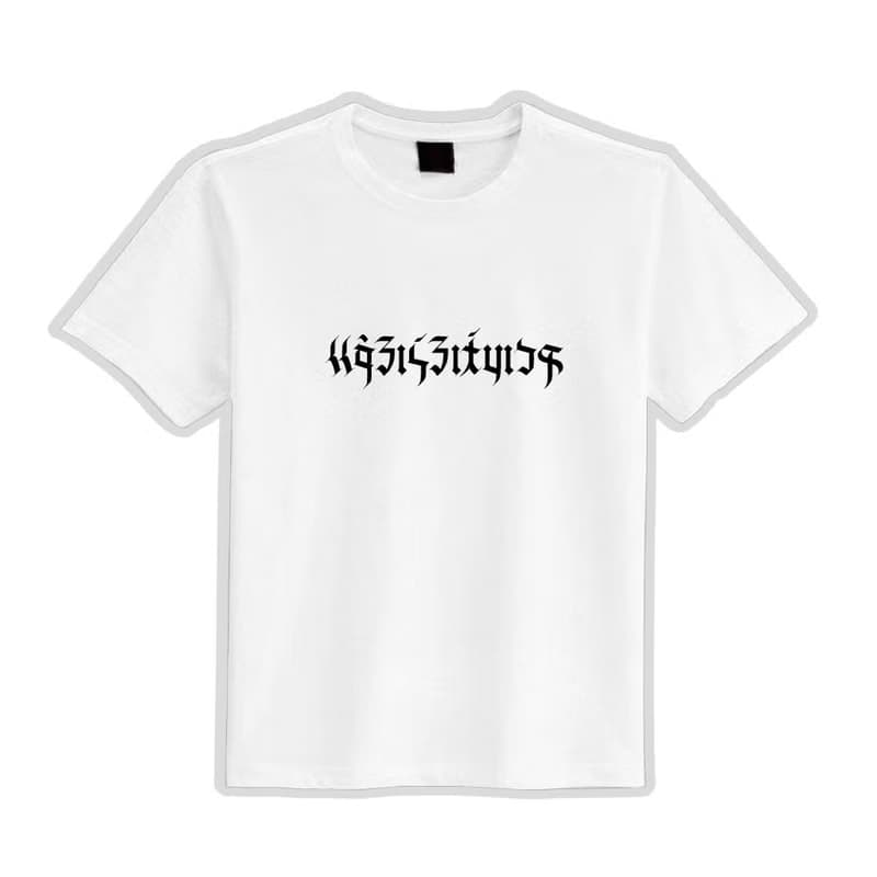 精靈文 五字經 髒話 注音 衣服 T恤 黑T 寬版 純棉 涼感衣 黑T