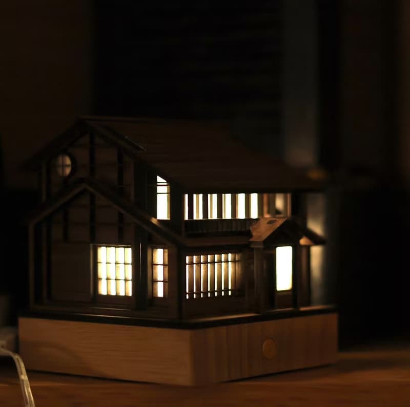 【日式夜燈-井宿二/老湯屋】床頭燈/桌面擺件/原創設計/USB