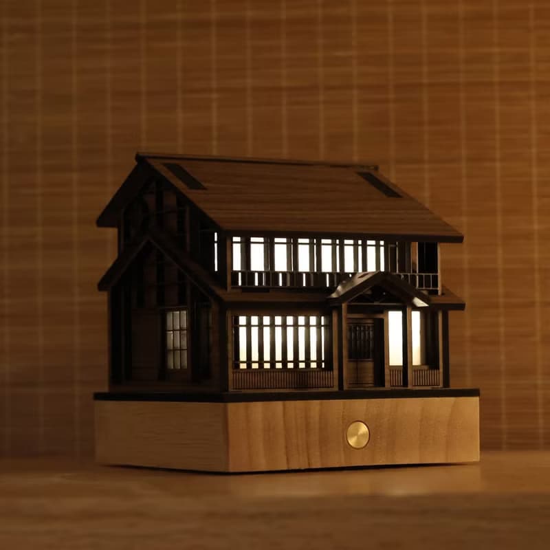 【日式夜燈-井宿二/老湯屋】床頭燈/桌面擺件/原創設計/USB
