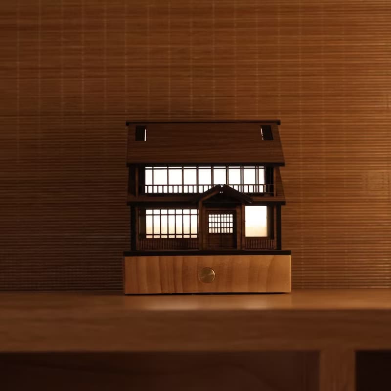 【日式夜燈-井宿二/老湯屋】床頭燈/桌面擺件/原創設計/USB