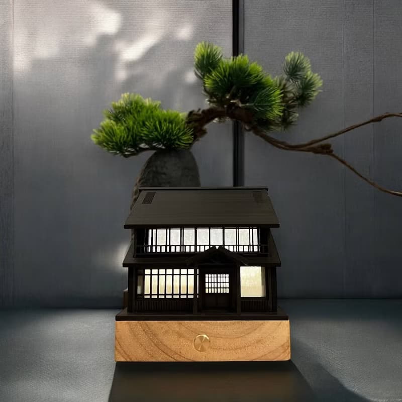 【日式夜燈-井宿二/老湯屋】床頭燈/桌面擺件/原創設計/USB/LED