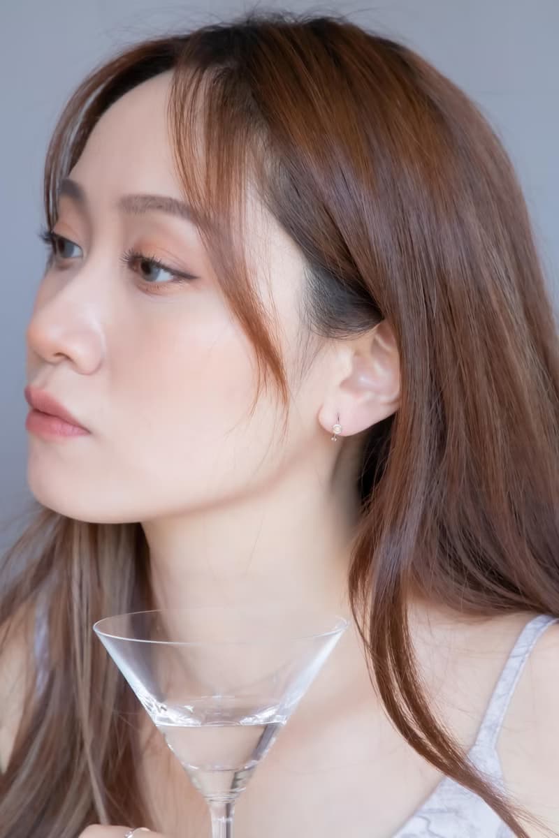 蛋白石925純銀簡約小圓耳圈耳環