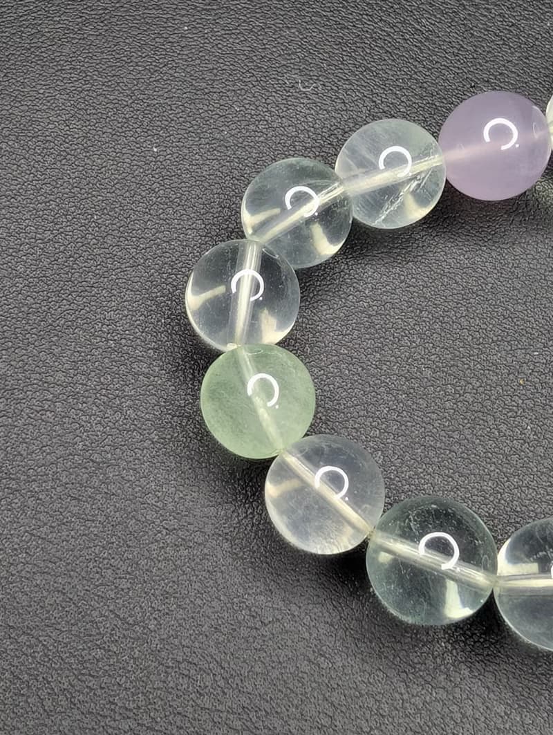 彩螢石 11mm 手串 手鍊 天然水晶 水晶