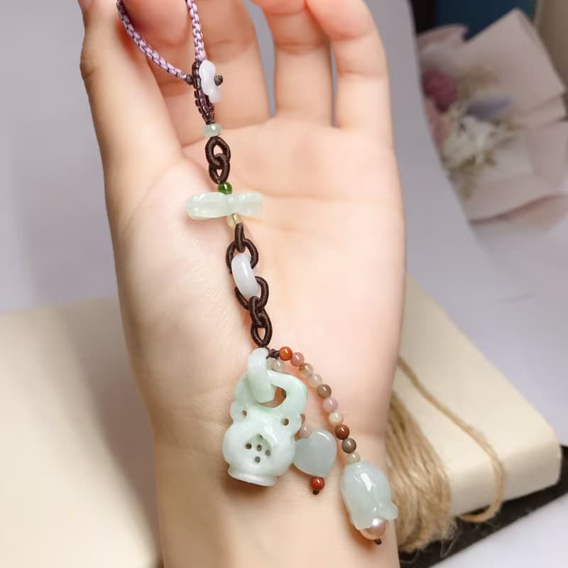 冰種翡翠旗袍扣 | 天然緬甸A貨翡翠 | 送禮