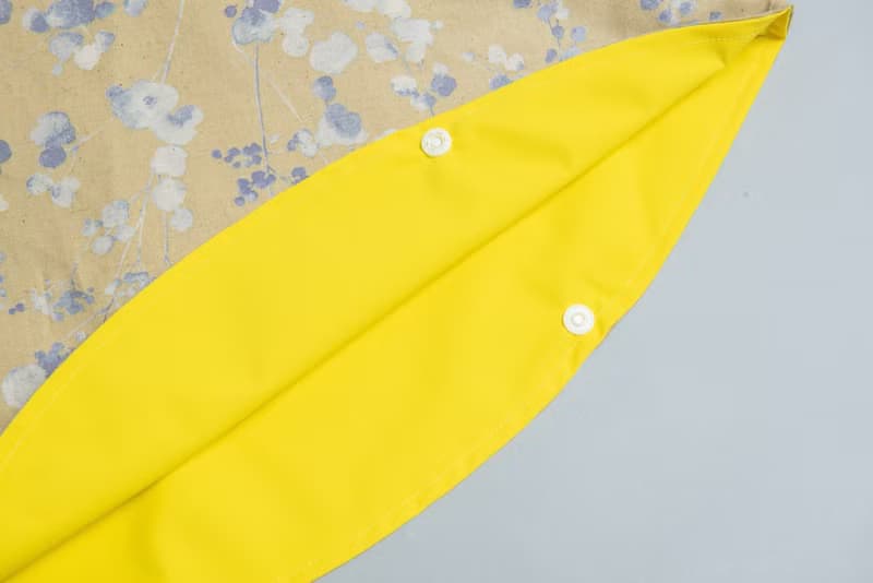 抗風防雨雙面斗篷-訂製 花56vs黃色防潑 兒童雨衣 兒童風衣 手工