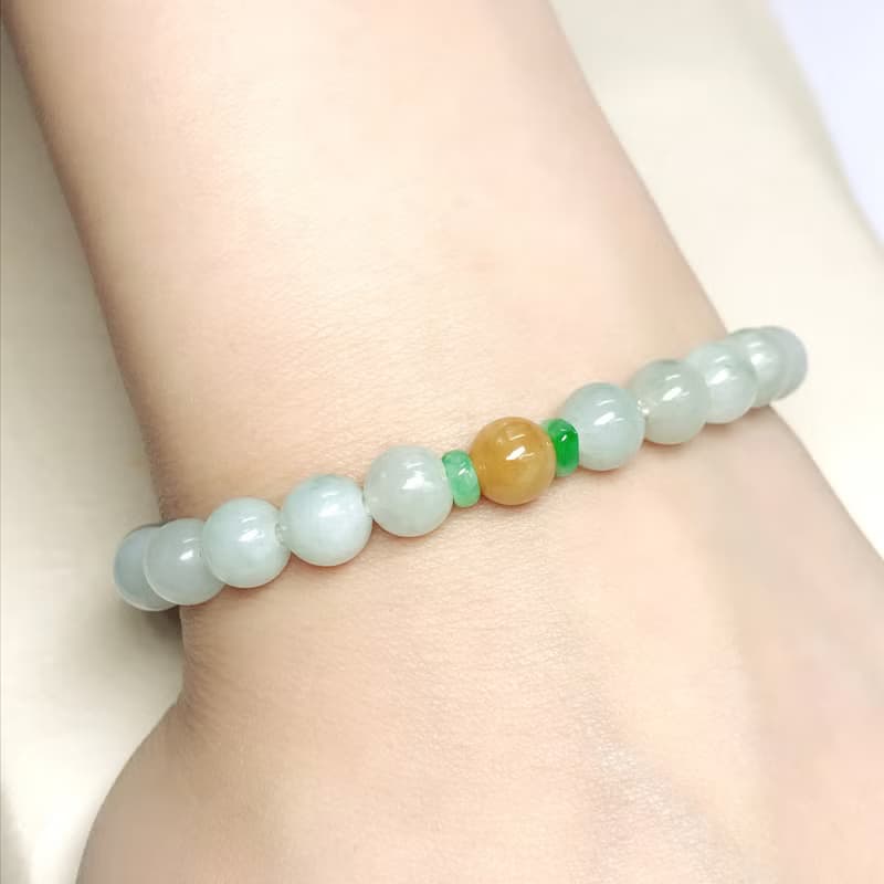 多彩翡翠手珠手鍊 | 天然緬甸玉A貨翡翠 | 送禮