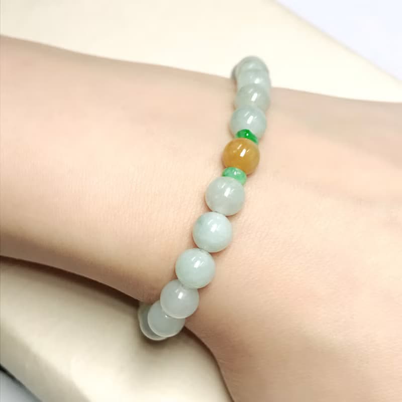 多彩翡翠手珠手鍊 | 天然緬甸玉A貨翡翠 | 送禮