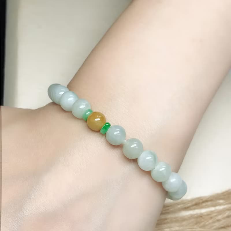 多彩翡翠手珠手鍊 | 天然緬甸玉A貨翡翠 | 送禮