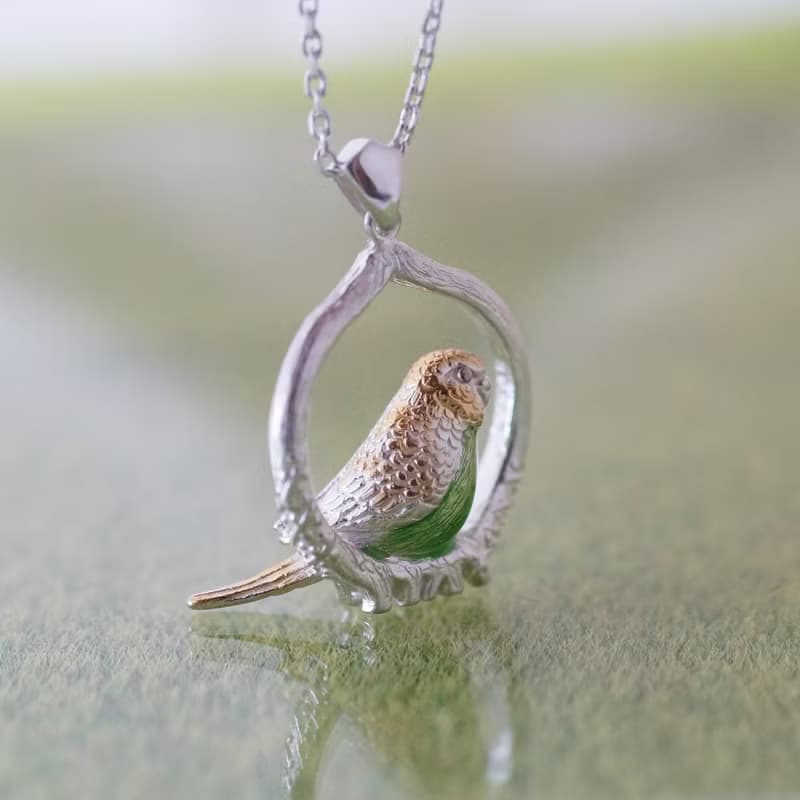 セキセイインコのペンダント