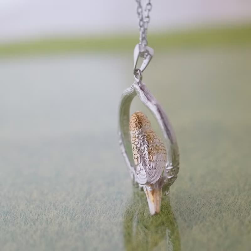 セキセイインコのペンダント