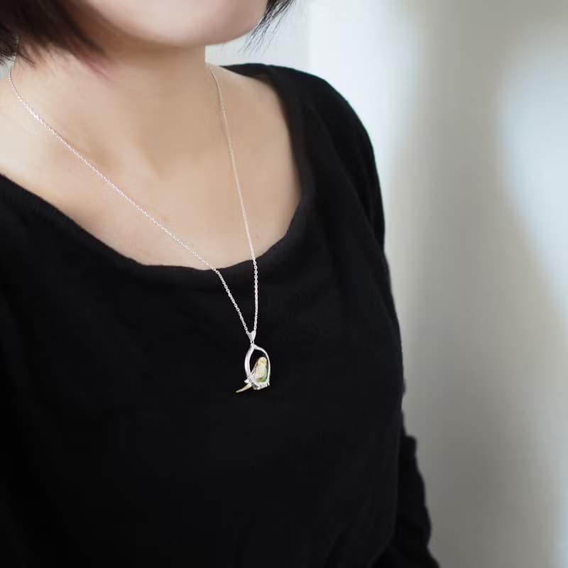 セキセイインコのペンダント