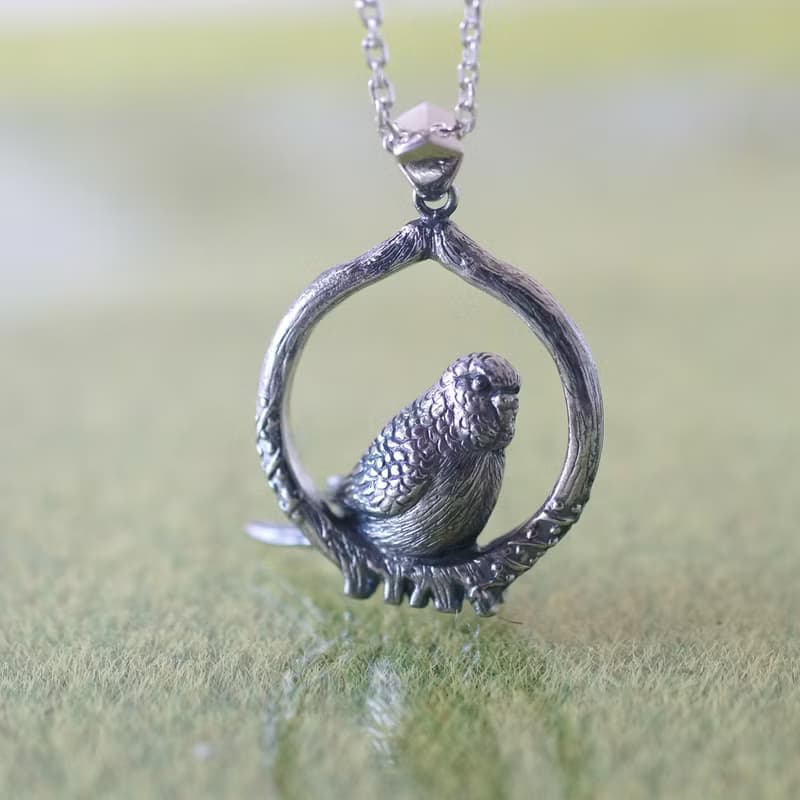 セキセイインコのペンダント