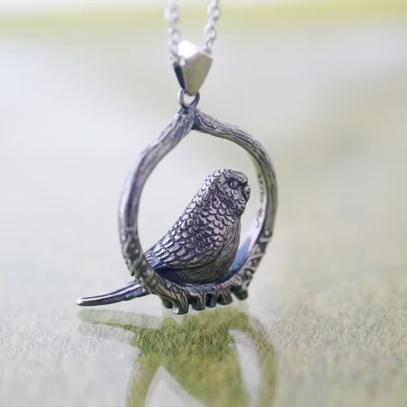セキセイインコのペンダント