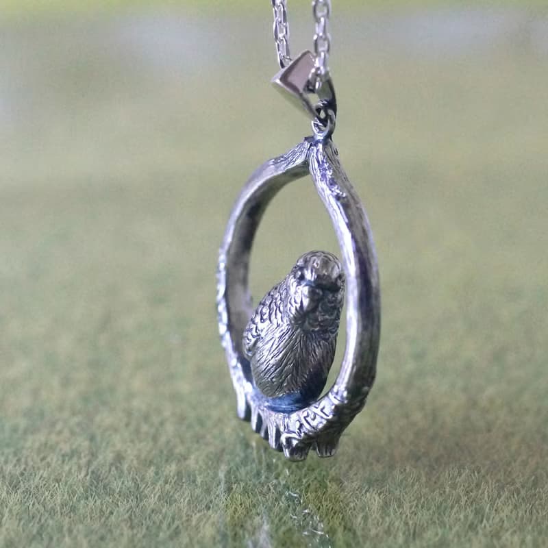 セキセイインコのペンダント