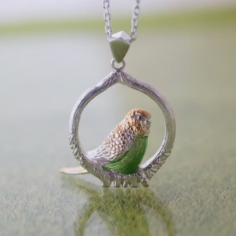 セキセイインコのペンダント