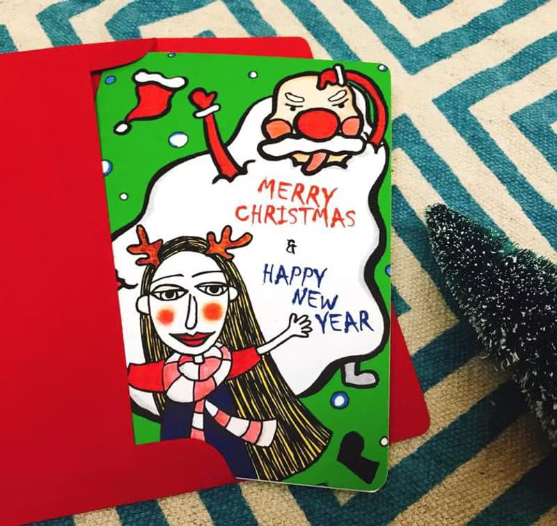 聖誕卡-開開心心過聖誕A款