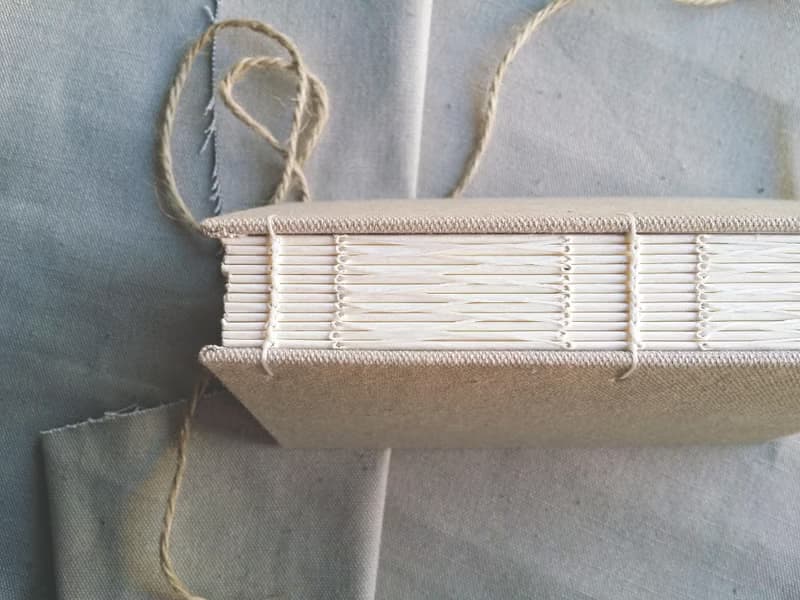 簡約麻素 法式科普特線裝書 訂製 情人節禮物