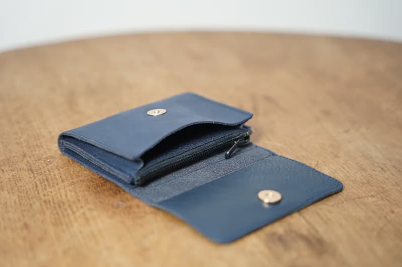 植鞣革款 個性短夾