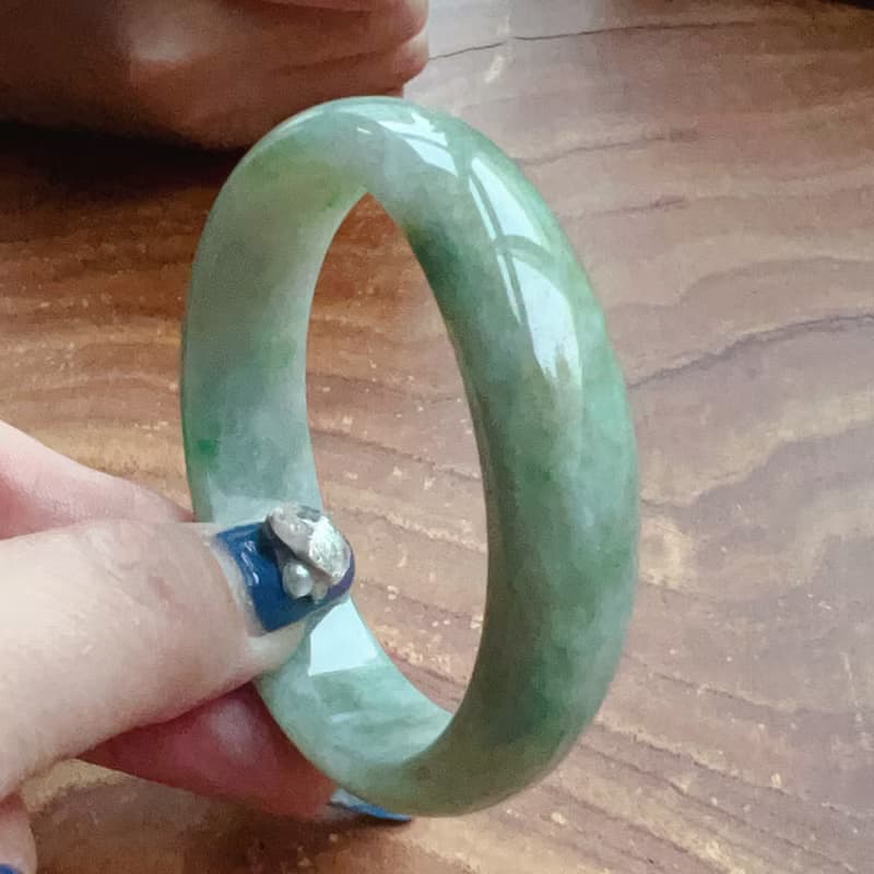 三彩翡翠貴妃鐲 | 17.5圍 | 天然緬甸玉翡翠A貨 | 送禮