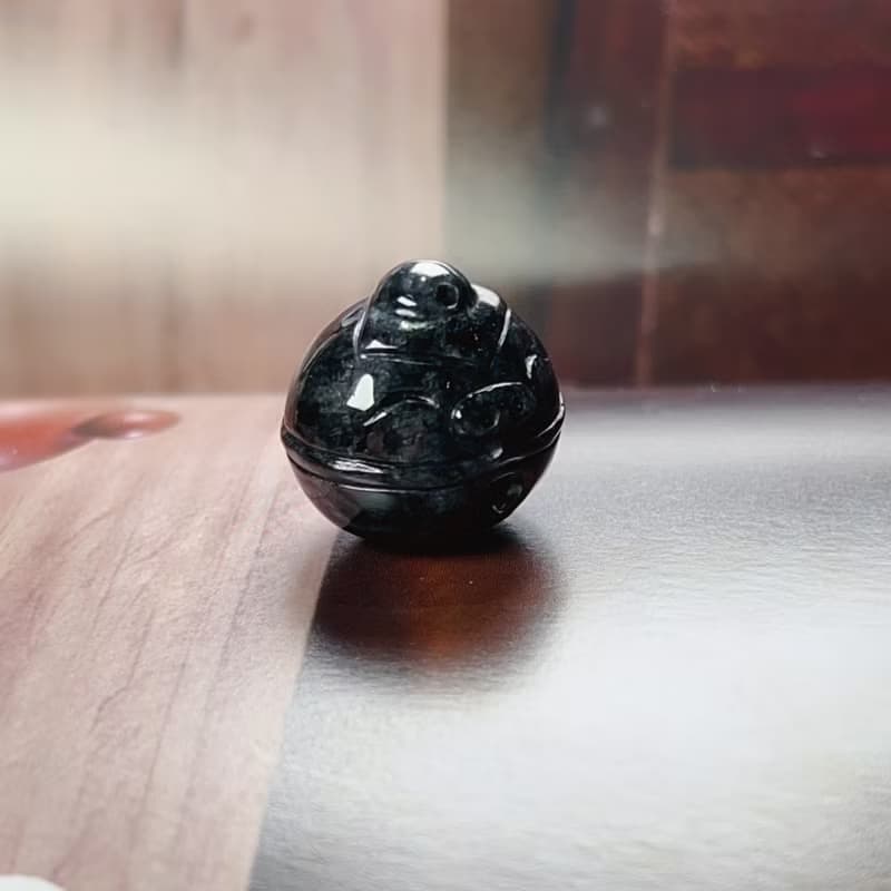烏雞翡翠珠鈴鐺 | 天然緬甸A貨翡翠 | 送禮
