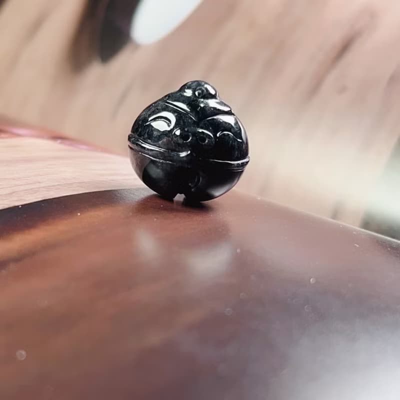 烏雞翡翠珠鈴鐺 | 天然緬甸A貨翡翠 | 送禮