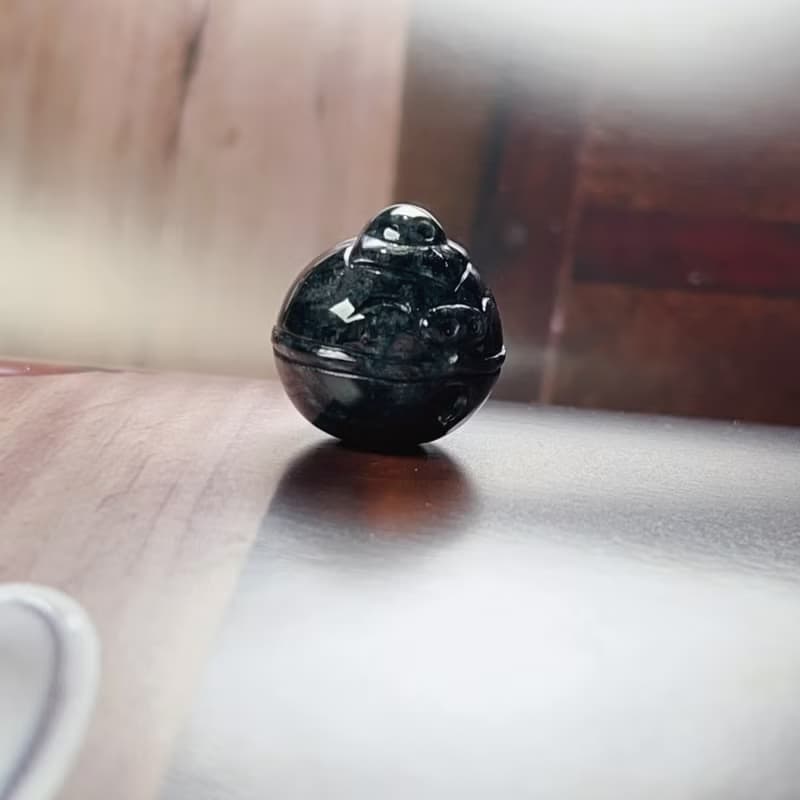 烏雞翡翠珠鈴鐺 | 天然緬甸A貨翡翠 | 送禮