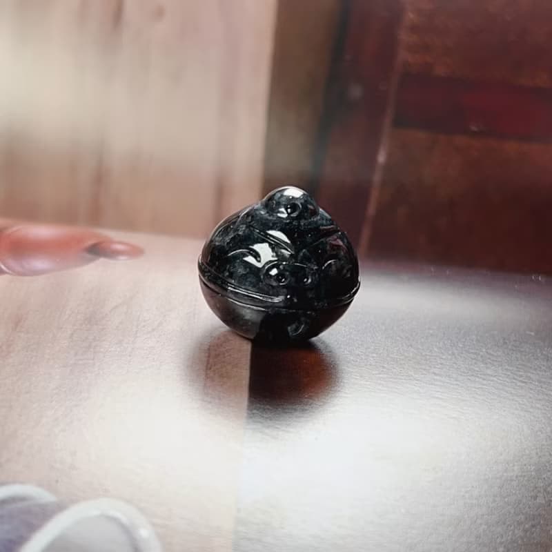 烏雞翡翠珠鈴鐺 | 天然緬甸A貨翡翠 | 送禮