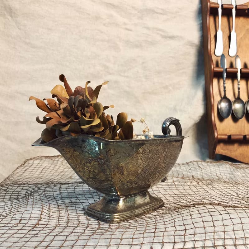美國早期鍍銀醬料壺 gravy bowl