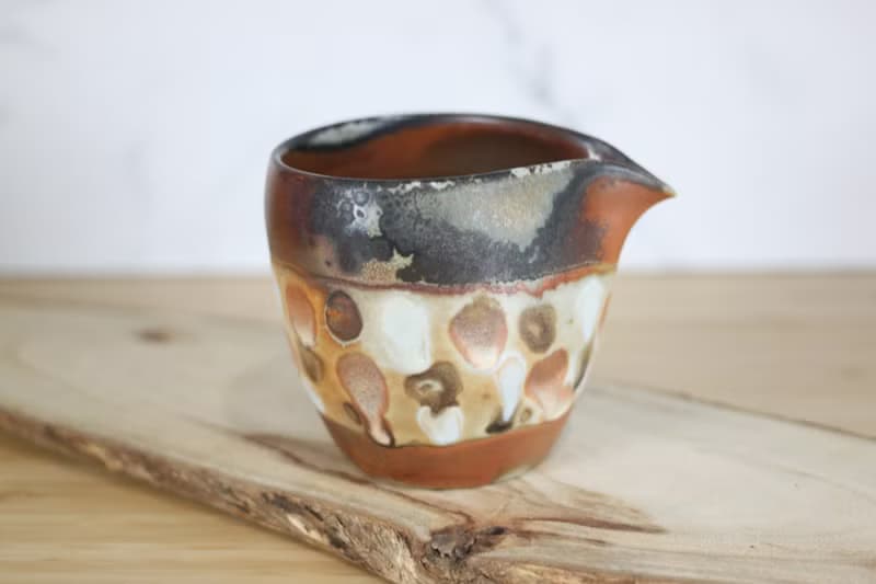 【送禮好物】180ml 彩釉 柴燒茶海 公道杯 鶯歌名家葉敏祥手作