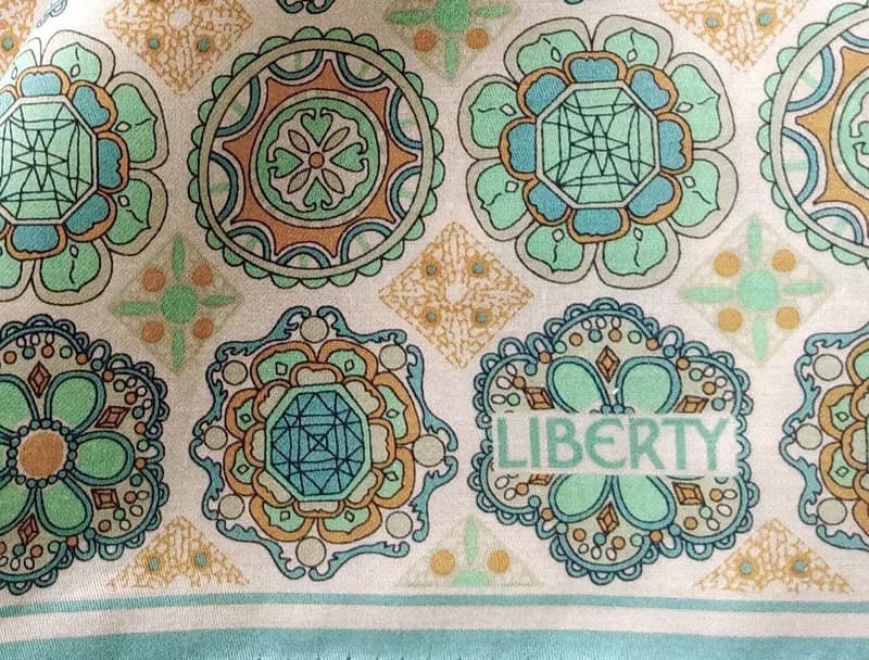 Liberty Vintage Handkerchief Floral Flower Sign 23 x 23 inches
