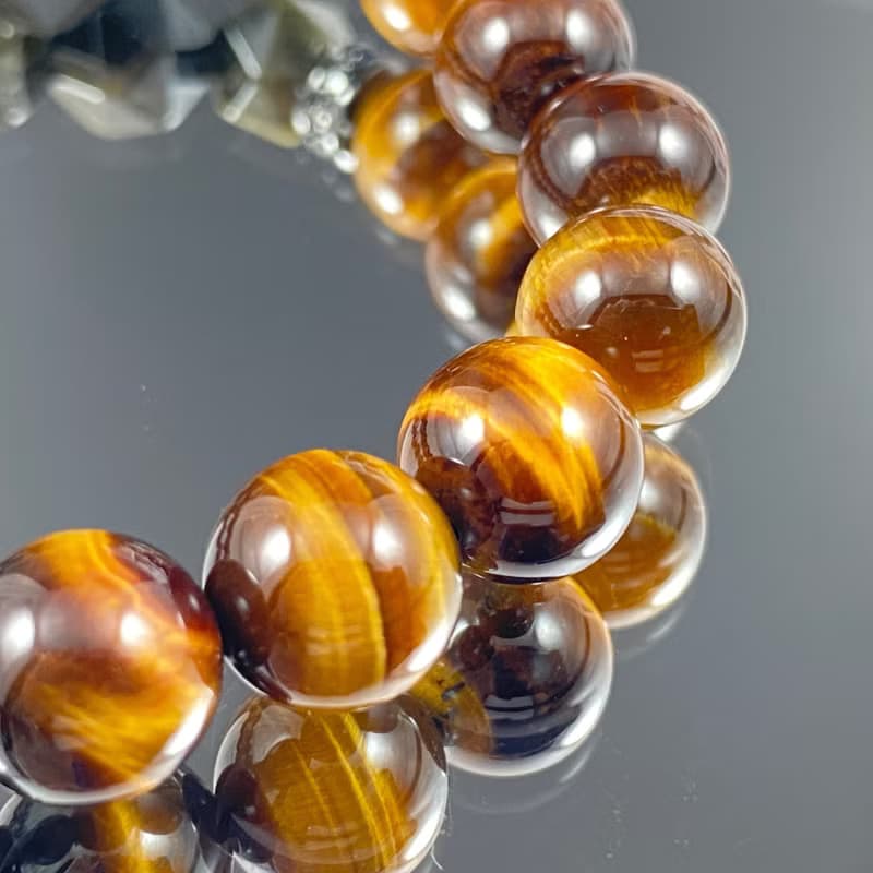 虎虎生風 | 虎眼石 金曜石 | 自信與勇氣的象徵 | 男士水晶手鍊