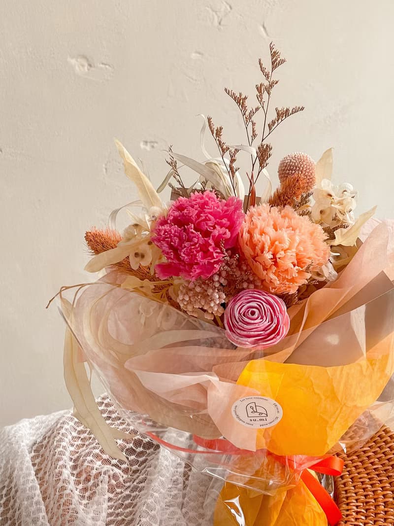 畢業來點—蛋糕沙拉 x 不凋乾燥花花束