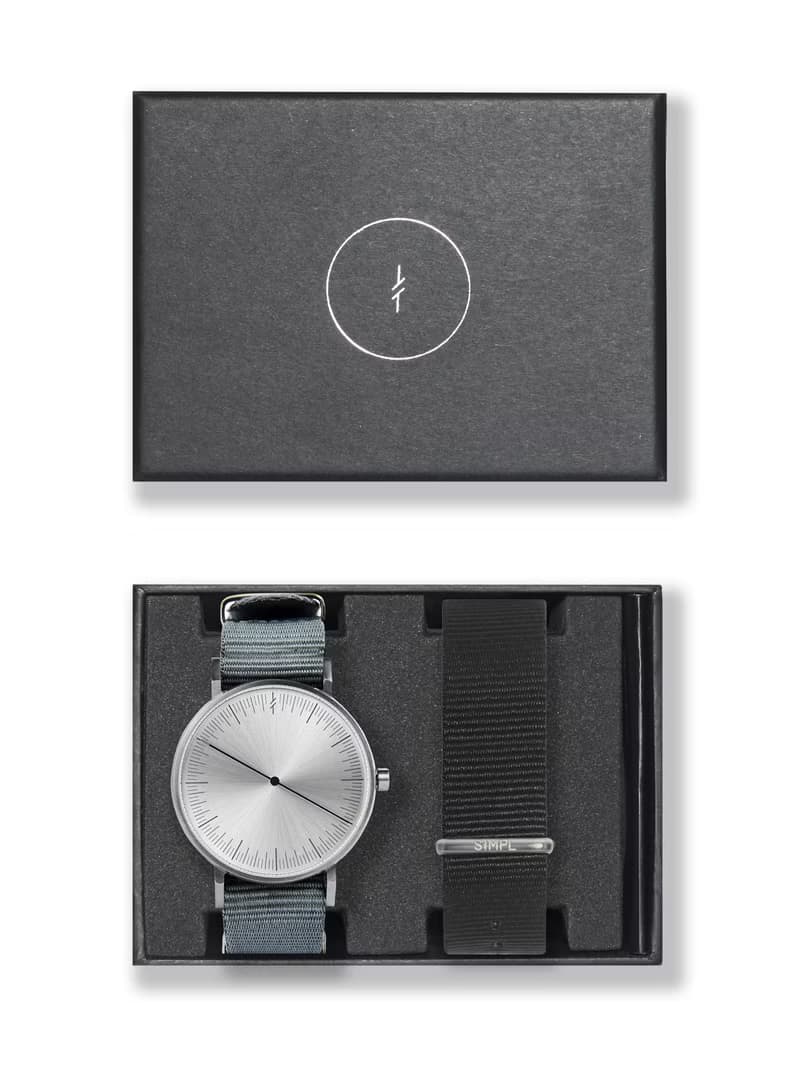 Simpl Watch - Silver Ash Nato Set