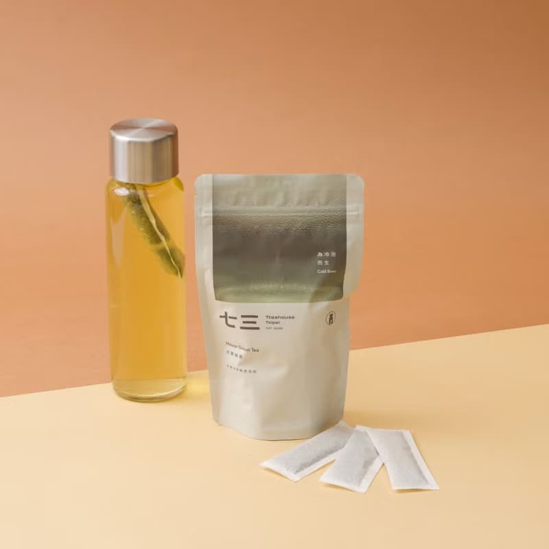 七三茶堂 研磨冷萃茶包丨炒菁綠茶  環保夾鏈袋