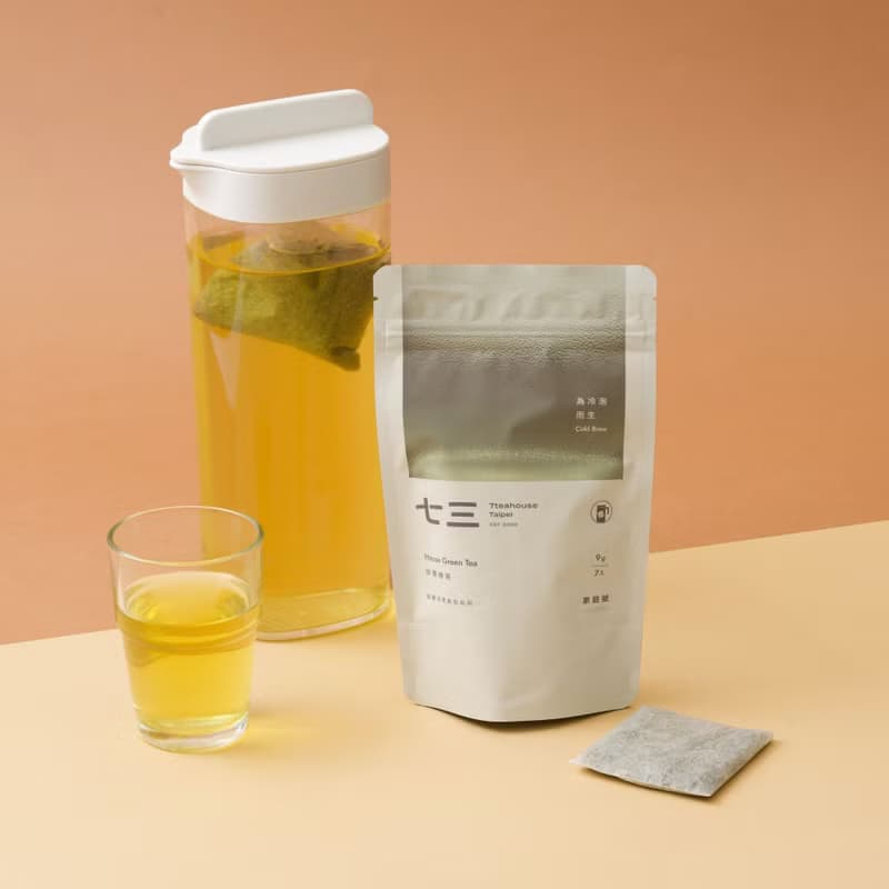 七三茶堂 研磨冷萃茶包丨炒菁綠茶  環保夾鏈袋