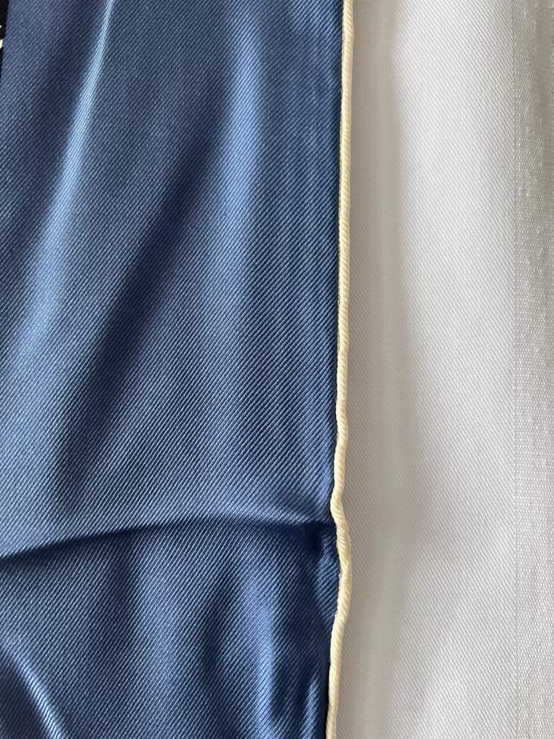 Dior藍色千鳥格圍巾絲巾 原裝盒 日本中古vintage